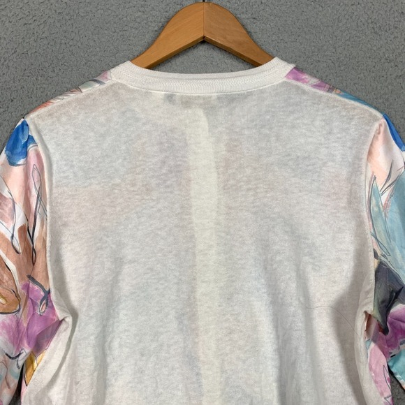 Ted Baker Ryvir Cardigan Women's 3 Ivory Multi Woven Detail Printed Button Front - Picture 5 of 11